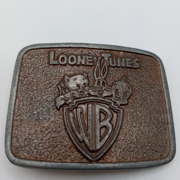 Looney Tunes Belt Buckle Warner Bros Cartoon Bugs Bunny Tweety Bird Porky Pig - Picture 4 of 10